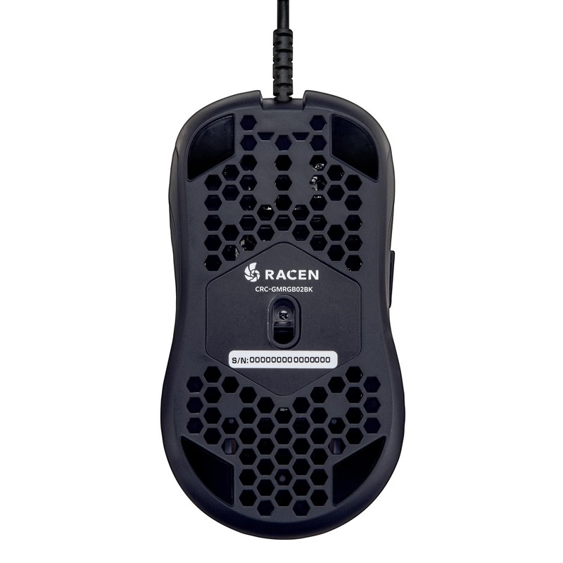 CENTURY CRC-GMRGB02BK Gaming Mouse RACEN RGB LT Black [IR LED