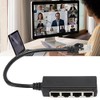 Adaptador RJ45 Cable Divisor Ethernet - 1 a 4 Puntos,