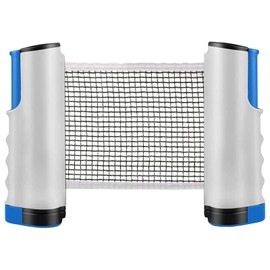 YOUYIKE Extendable Table Tennis Net, 190 cm (Max) Table Tennis Nets, Adjustable Retractable Net, Portable Ping Pong Replacement Net for Table Tennis Table, Office Table, Dining Table (Grey Blue)