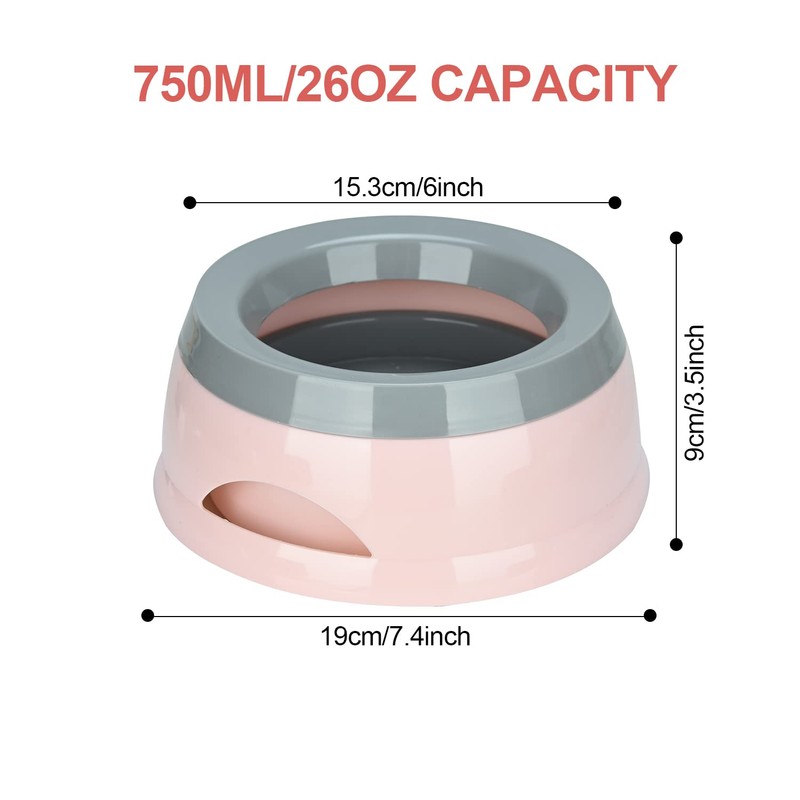 Water Bowl for Dogs, Anti-Spill Feeding Bowl, Dog On the