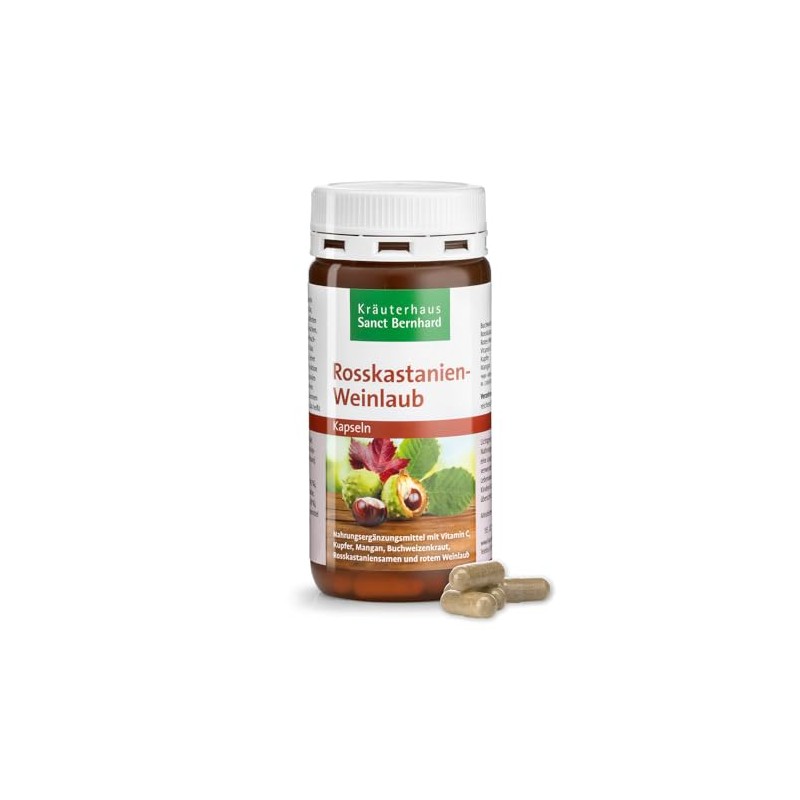 Horse Chestnut and Vine Leaves – 120 Capsules
