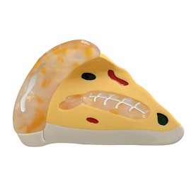 Fun Food Hair Claw Clip, Acetate Hair Clips for Women, Unique Accessories (pizza)