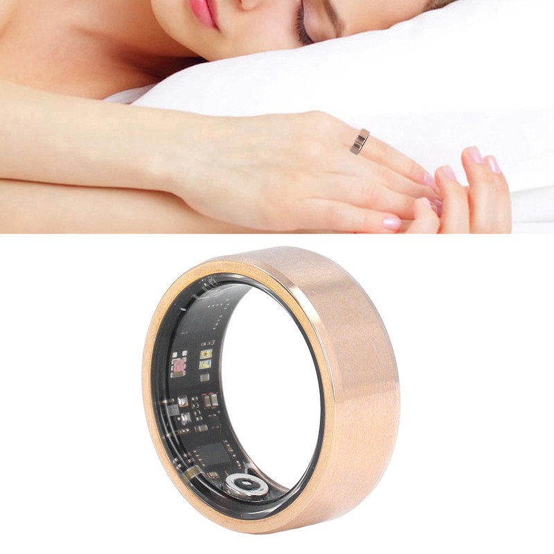 Smart Ring Gold BT Sleep Fitness Tracker IP68 Water Resistant