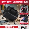 ARROW 12" Tool Tote with Waterproof Hard Base, Electrician Tool