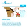 Paw Inspired Dog Diaper Suspenders with Velcro Fasteners | Stretchy