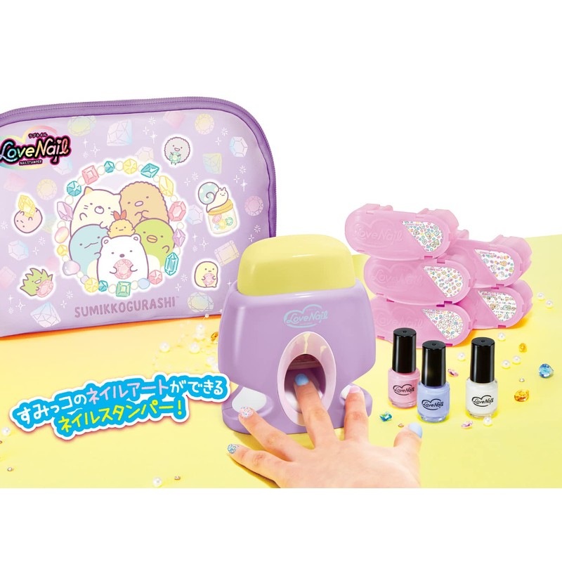 Agatsuma Love Nail Stamper Sumikko Gurashi DX Set [2022] Purple