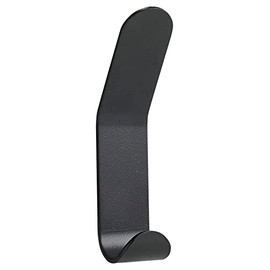 Zone Denmark A-Double Hook, Double Hook, Wall Hook, Coat Hook, Coat Hook (Screws Invisible), 3.5 x 2.5 x 11 cm, Black