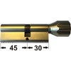 ABUS EC660 ECK660 Profil-Knaufzylinder Länge (a/b) Z45/K30mm (c=75mm) mit 6