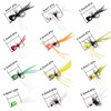 Fishing Poppers Fly Fishing Flies Lures Kit Bass Popper Dry