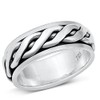Sterling Silver Mens Celtic Knot Spinner Ring Beautiful 925 Band