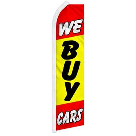 We Buy Cars Swooper Flag