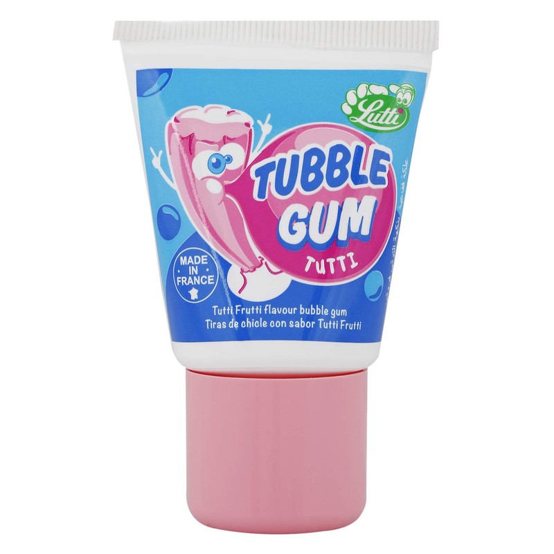 Lutti Tubble Gum Tutti Frutti Gum 36 Pieces