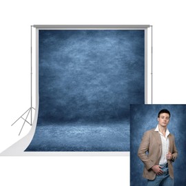 UrcTepics 6x8ft Dark Blue Senior Portrait Backdrop Professional Abstract Textured Photography Backdrop for Studio and Headshot