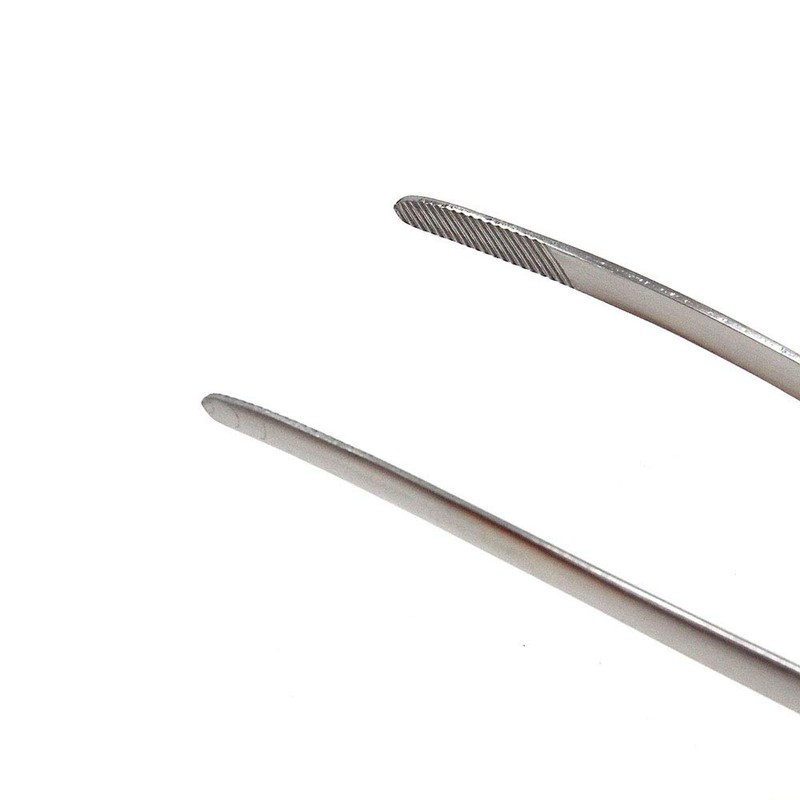 (Silver) - Todai 24cm Stainless Steel Non-Slip Yakiniku BBQ Tongs