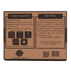 Obenauf's Leather Care Essentials Kit - 4oz Heavy Duty Leather Preservative - 8oz Leather Oil Leather Conditioner - 8oz Cleanit Leather Cleaner - Horsehair Brush - Cleaning Cloth