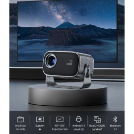 Cloud-based Projector! 720P with 4K decoding support, WiFi + Bluetooth!