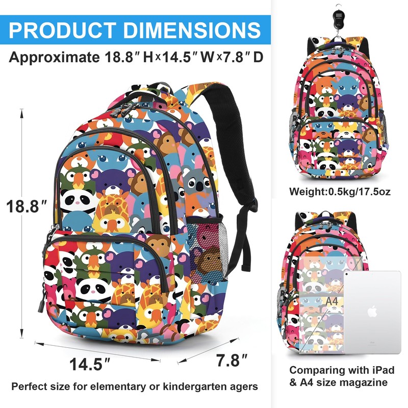 rickyh style Lightweight Elementary Durable Backpack Student Kids Waterproof Backpack