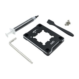 Ieron AM5 SECURE FRAME BLACK AM5 CPU holder, corrective anti-bending fixing frame, AM5 full-fit fixed non-marking mounted, AM5 anti-bending contact frame, CPU cooler standard