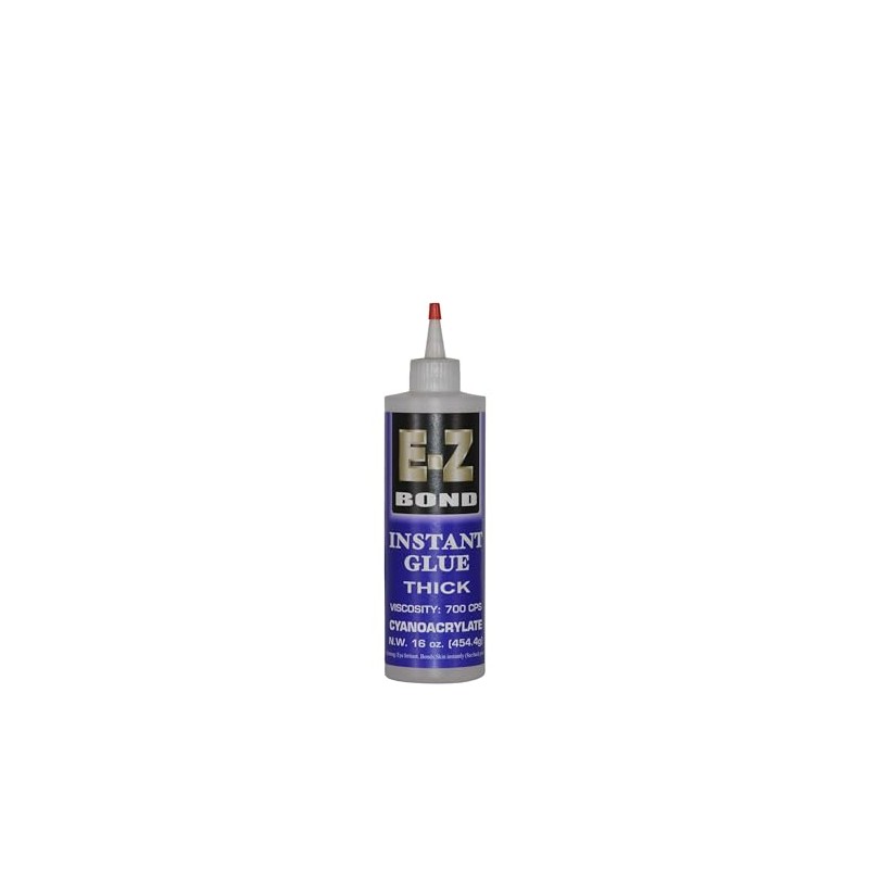 E-Z Bond Professional Grade Thick Instant Glue, 700 CPS (16