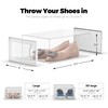 SEE SPRING 12 Pack Shoe Storage Box, Clear Plastic Stackable