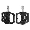 Dual Function Bicycle Pedal Flat Clipless Cleats 3 Sealed Bearings