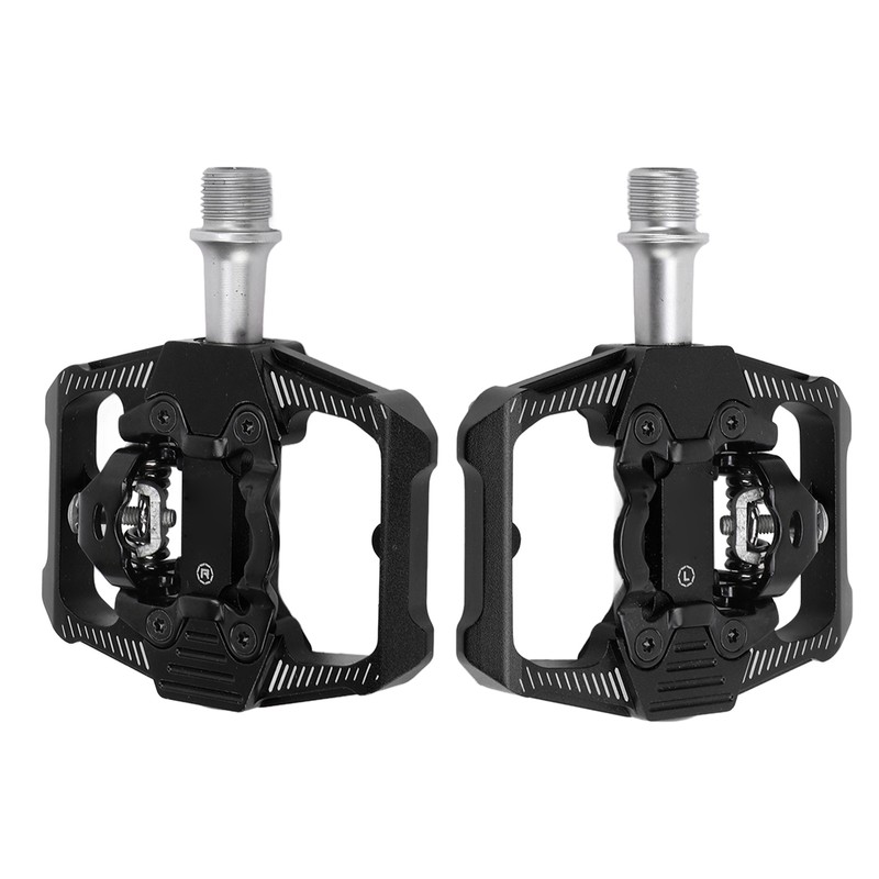 Dual Function Bicycle Pedal Flat Clipless Cleats 3 Sealed Bearings