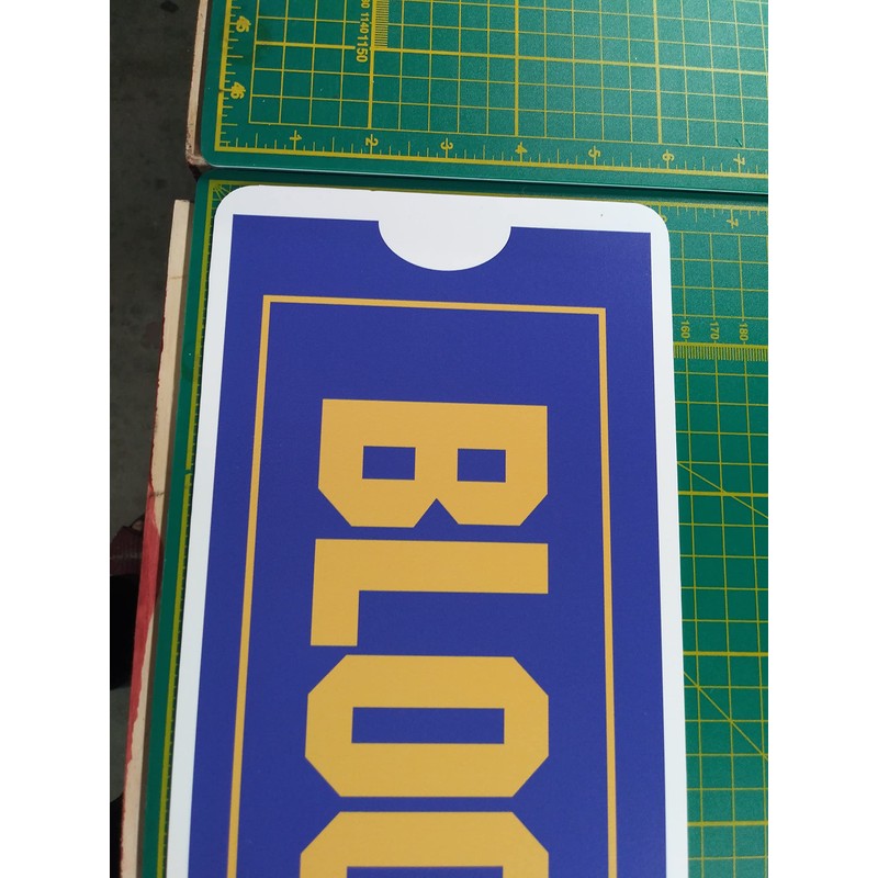 Sign Blockbuster Aluminum Display 6" x 24"