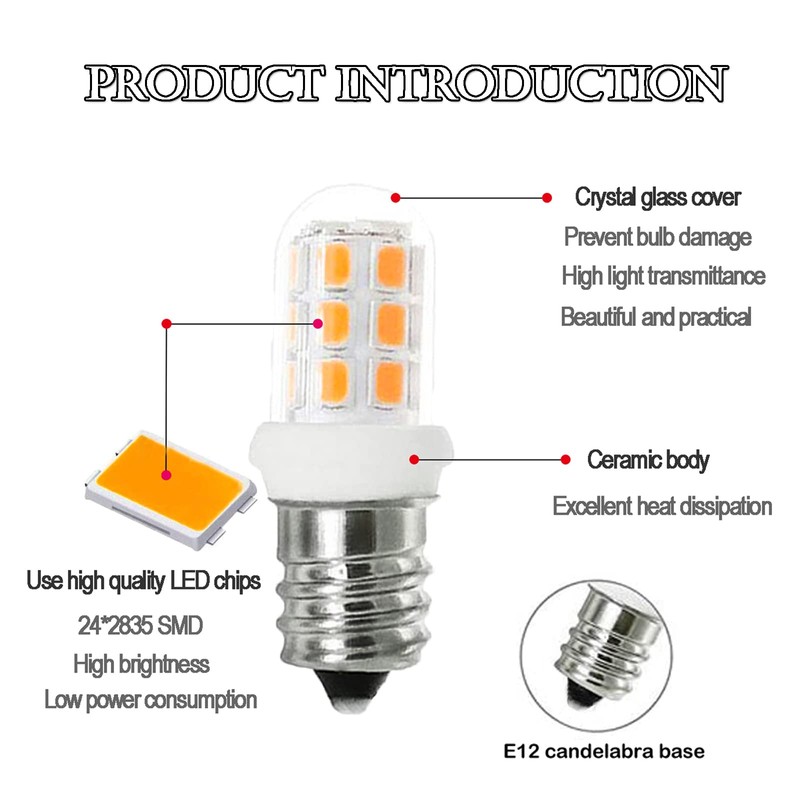 ZSSXOLED C7 E12 LED Bulbs Salt Lamp Light Bulb Replacement