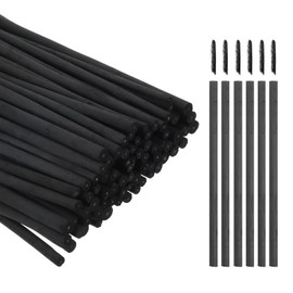 sourcing map Willow Charcoal Sticks, 3-5mm Willow Charcoal Pencils Soft Sketch Vine Art Supplies Set for Drawing Sketching Shading Painting Artists Beginners (Black, Pack of 100)