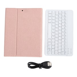 Wireless Bluetooth Keyboard with Magnetic Case Pencil Holder for IOS Tablet Air3 10.5in Pro 10.5in 2017 for IOS Tablet 10.2in 7th 8th 9th Gen Rose Gold