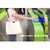 H HARUCO PU-BEIGE Pass Case with Reel for Men, Women,
