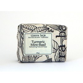 Jabón Natural de Menta y Cúrcuma 100g – Refrescante y Calmante