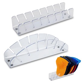 Huthalter Cap Halterung,2 Stück Acryl Hutständer Aufbewahrung Basecap Halter,Cap Stand für Baseball Caps zur Präsentation von Baseballkappen, Kann Gespeichert Werden 13 Hüte Aufbewahren(Transparente)