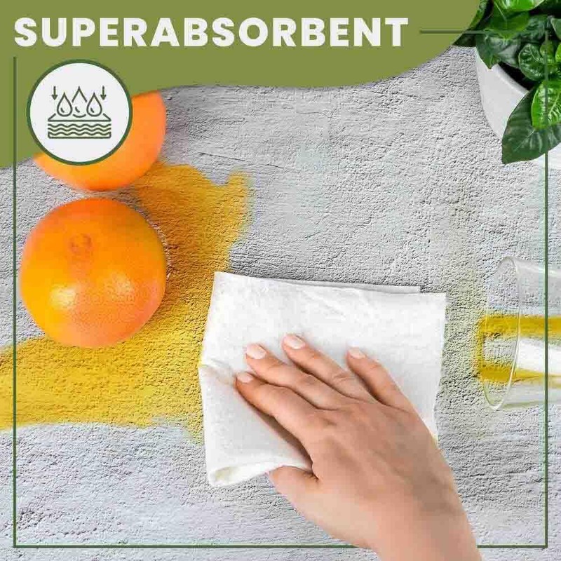 Reusable Paper Towels | Reusable Towels 2 Rolls. Plastic Free