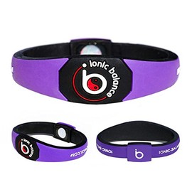 Ionic-Balance Power Band (Violett, Größe L, 20,5 cm)