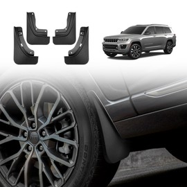 Muslogy for 2021-2025 2026 Grand Cherokee L 3Row Seat Mud Flaps Fender Mud Guard Front & Rear 4PCS Set No Drilling Required Compatible with Jeep Grand Cherokee L 2026 2025-2021 GCL Accessories
