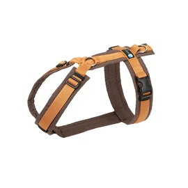 Anny·x Fun Dog Harness, Adjustable, Colour Brown Amber, Various Sizes (Brown/Amber, L)