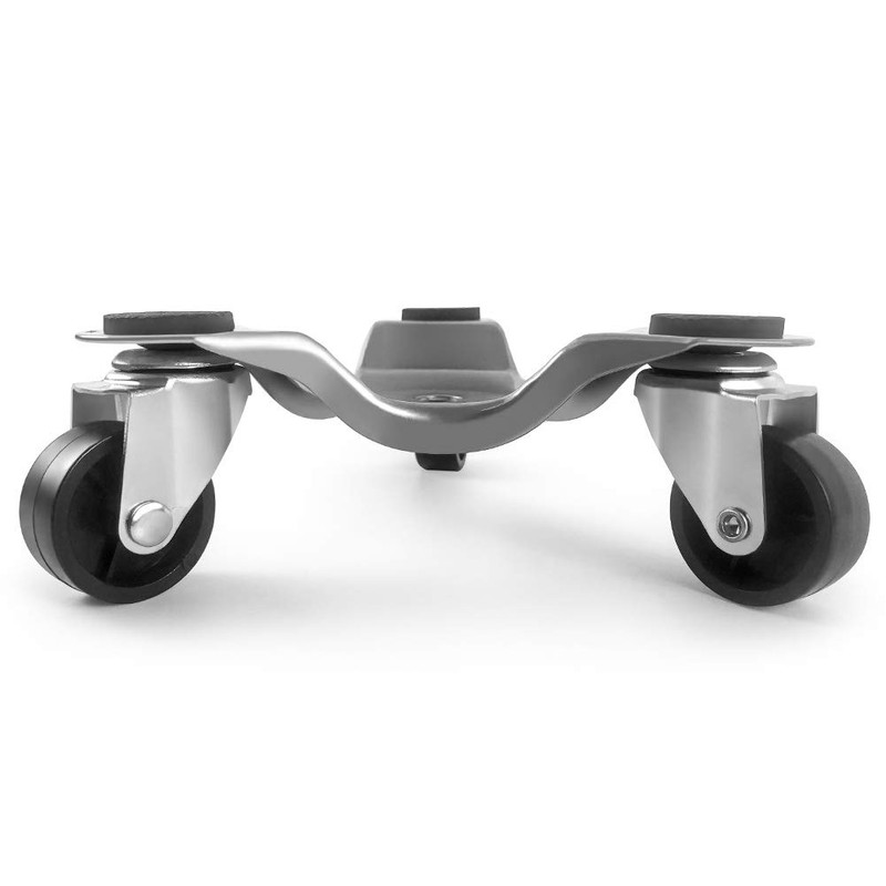 QWORK 4 pcs 6" Steel Tri-Dolly, 200 lbs Load Capacity,