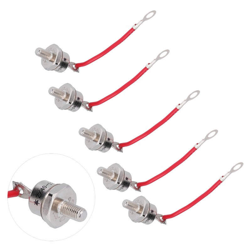 5 Pcs Rectifier Diode 1200V 40A Heat Dissipation Forward Silicon