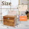 YOJO Recipe Box,Recipe Cards and Box Set,Wooden Recipe Box With