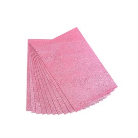 10 Pcs Glitter Foam Sheets EVA Foam Sheets A4 Craft Foam Paper for DIY Crafts Scrapbooking, Pink