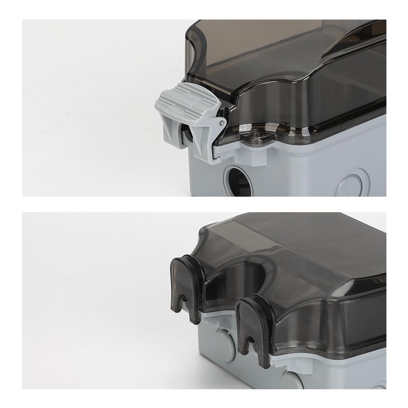 Generic IP66 Outdoor Waterproof Wall Socket, dustproof Windproof, 15A (2X2)