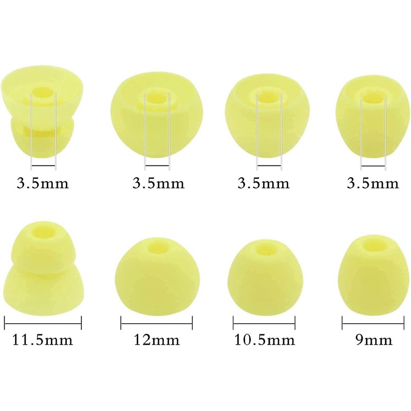 ALXCD Ear Tips Compatible with Beats Flex Earbuds, S/M/L/D 4