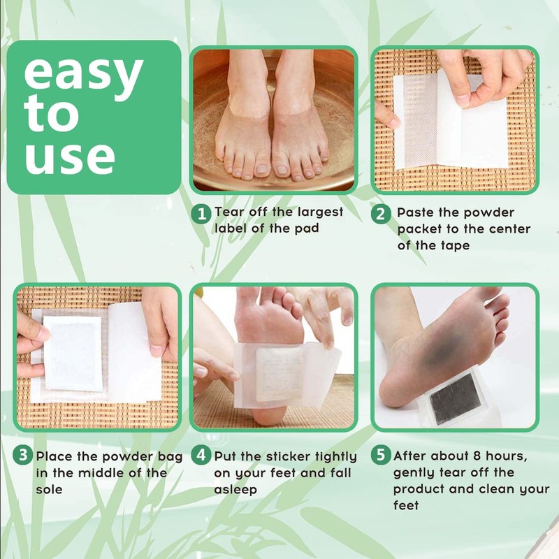 Foot Pads maguja 100Pcs Foot Pads for Foot Care Ginger