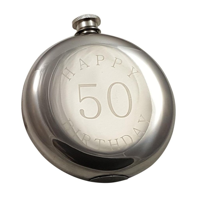 Happy 50th Birthday Flask Gift Set