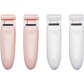 Alipis 4 Piezas Rizador de Pestañas Parcial de Plástico Ergonómico, Curva Segmentada para Esquinas, Uso Diario y Viajes, para Monolids y Hooded Eyes