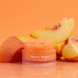 NCLA 100% natural, azúcar vegana, exfoliante de labios (melocotón)