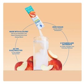 Liquid IV Sugar Free White Peach Hydration Multiplier - 52 Sticks (2 Pack