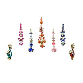 Comet Busters Multicolor Partywear Long Bindi