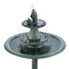 Alpine Corporation TEC104 Outdoor Floor 3-Tiered Pedestal Soothing Cascading Waterfall
